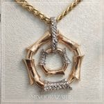 ست طلا طرح چرخ دنده/لوکس هندسی (۱۳.۹۶۰ گرم) - تصویر 3