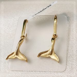گوشواره دم نهنگ طلا